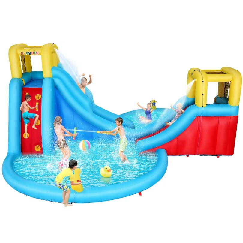 AKEYDIY Mega Slide N’ Go Inflatable Water Slide Pa