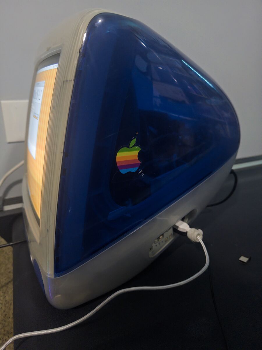 Apple iMac G3 Indigo Blue (M5521) – Boots Mac OS 9.2 – Vintage