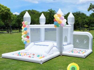 White bounce house rental