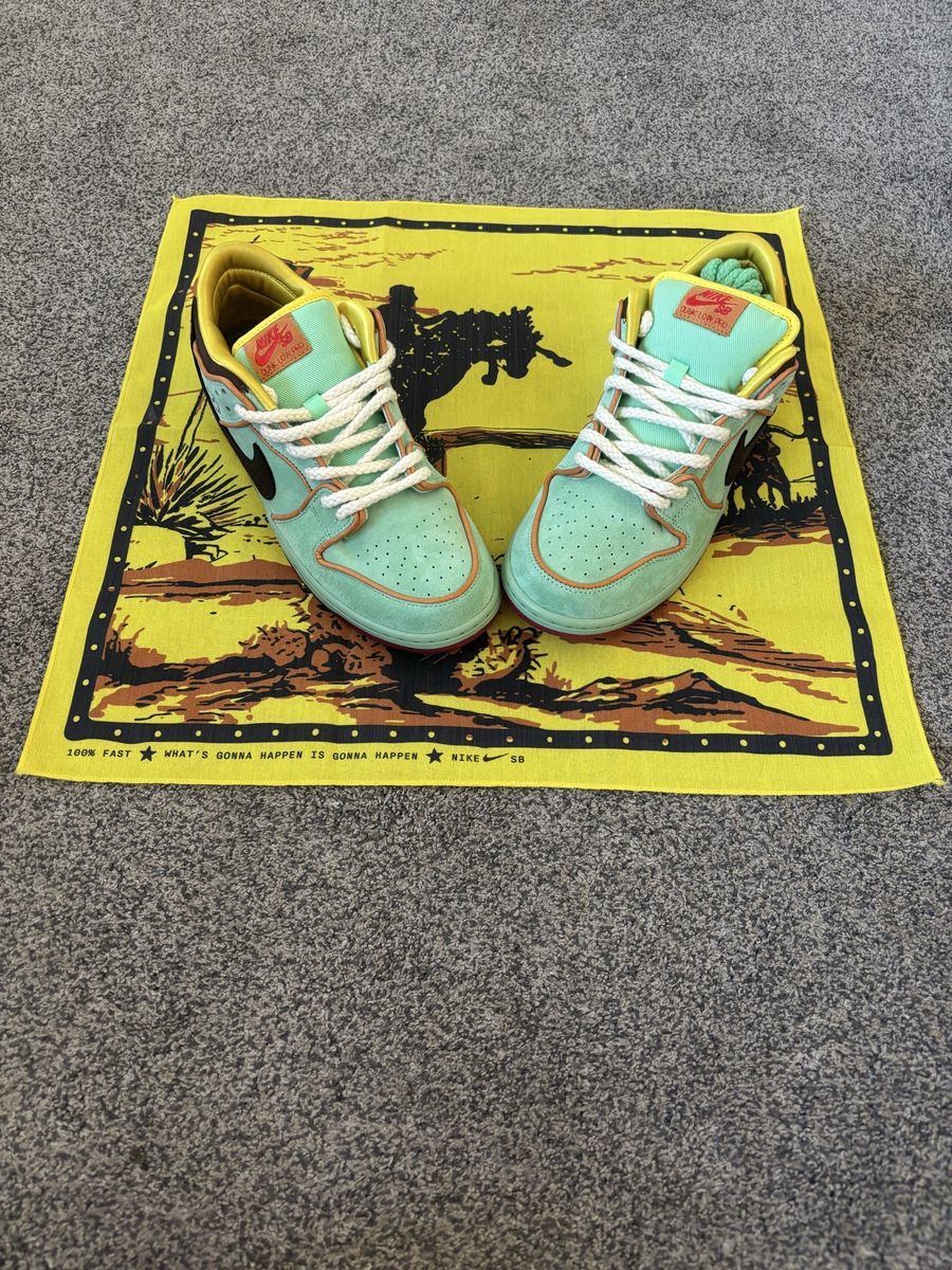 Nike SB Dunk Low Pro Rodeo Tourmaline HF3058-300 Size 10 Green Suede