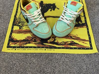 Nike SB Dunk Low Pro Rodeo Tourmaline HF3058-300 Size 10 Green Suede