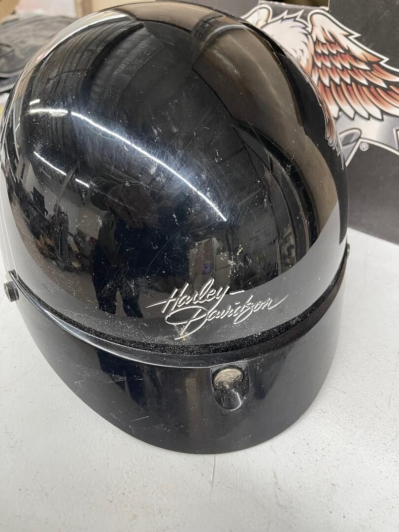 Used XL Black Harley Davidson Helmet
