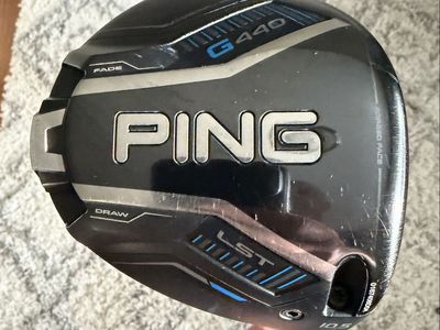Ping G440 LST 10.5 Driver Stiff Shaft GolfPride MCC Alignmax +4 Midsize Grip