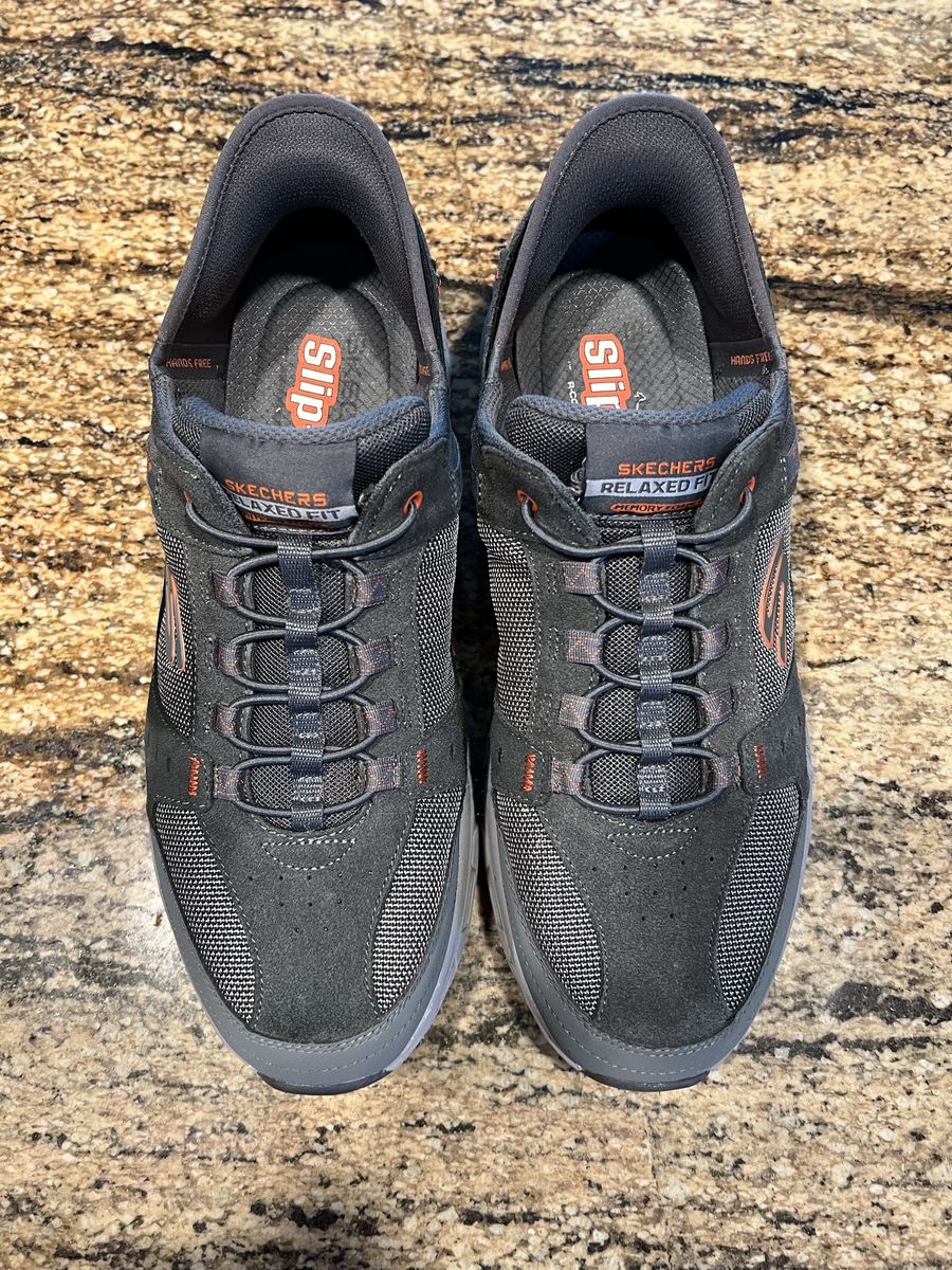 Skechers Men's Relaxed Fit Slip-ins: Respected - Holmgren Charcoal Athletic Shoes Size 13
