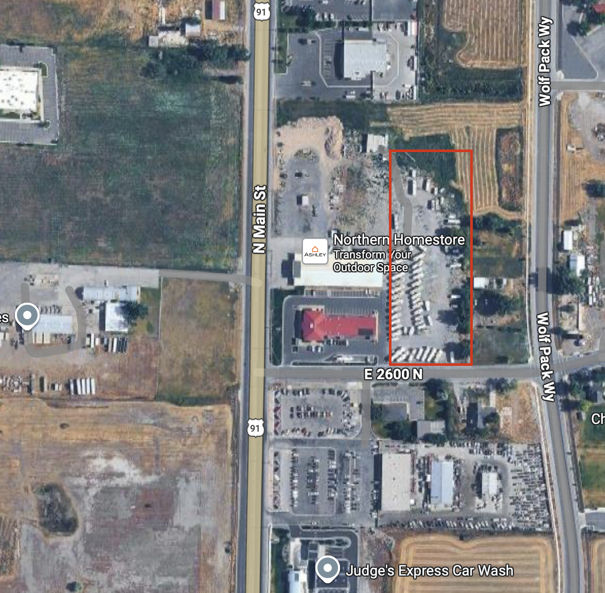 3 Acres Commercial Land for Lease — North Logan ($2,500/mo)