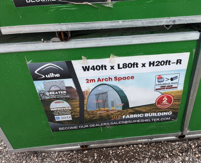 BIG Storage Shelter 80'x40'x20' With 2 End Doors(BRAND NEW) Dome