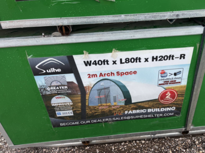 BIG Storage Shelter 80'x40'x20' With 2 End Doors(BRAND NEW) Dome