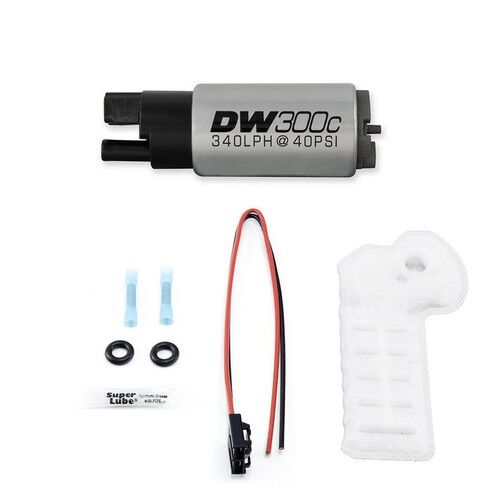 DeatschWerks DW300c Series Fuel Pump with Install Kit Universal 9-307-1000 Supra WRX STI EVO Skyline Lexus