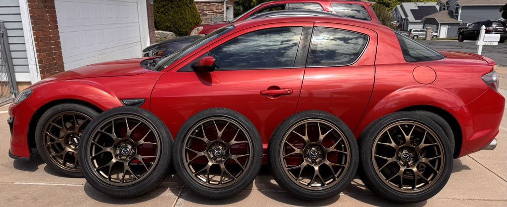 Evo X BBS wheels triple bronze 18x8.5 +38 5x114.3
