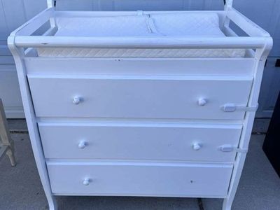 White changing table