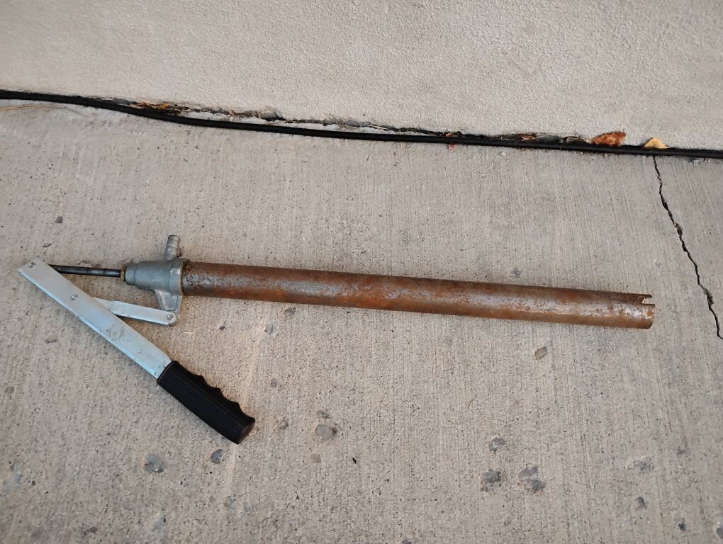 Vintage Manual Barrel Liquid Pump Hand Lever for Oil, Gasoline