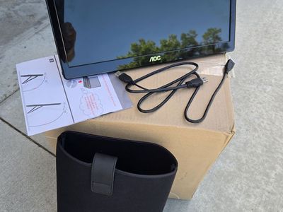 AOC E1659FWU 16" USB 3.0 Portable LED Monitor with Carrying Case