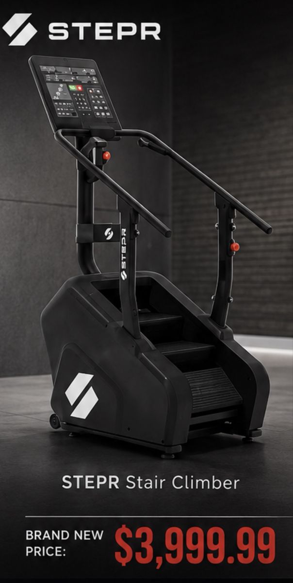 STEPR Home Stair Climber Fitness Machine with Touchscreen Console LIKE NEW MUST GO! 
