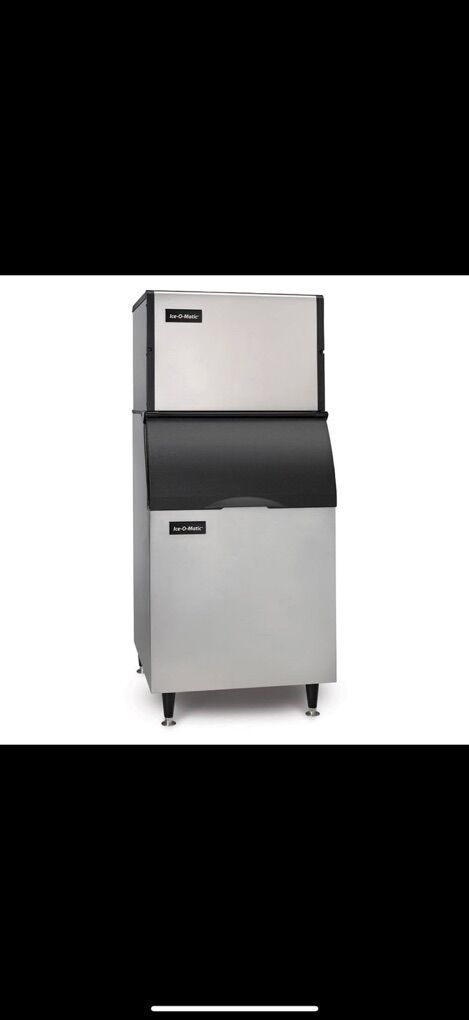 Ice-O-Matic 600 lb Commercial Ice Machine + Bin