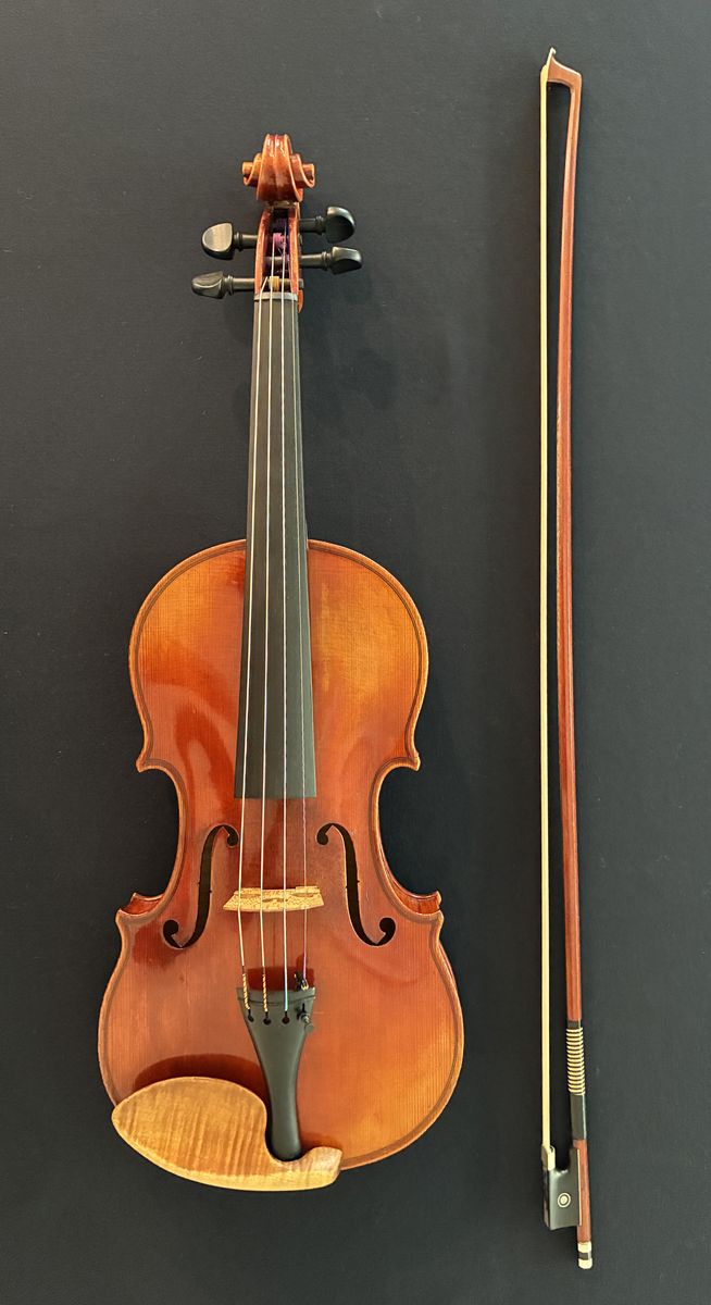 4/4 Professional Violin, Markneukirchen 1925 and Conrad Gotz Pernambuco Bow