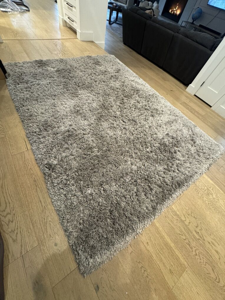 Grey Shag Rug From Ikea