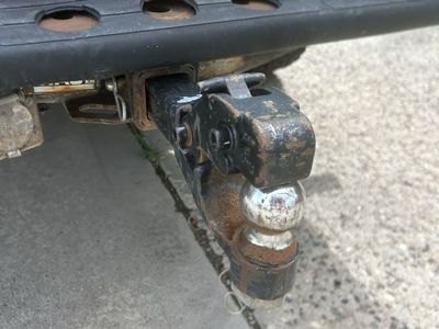 Adjustable Drop Hitch with Ball Mount and Pintle Hook Combo