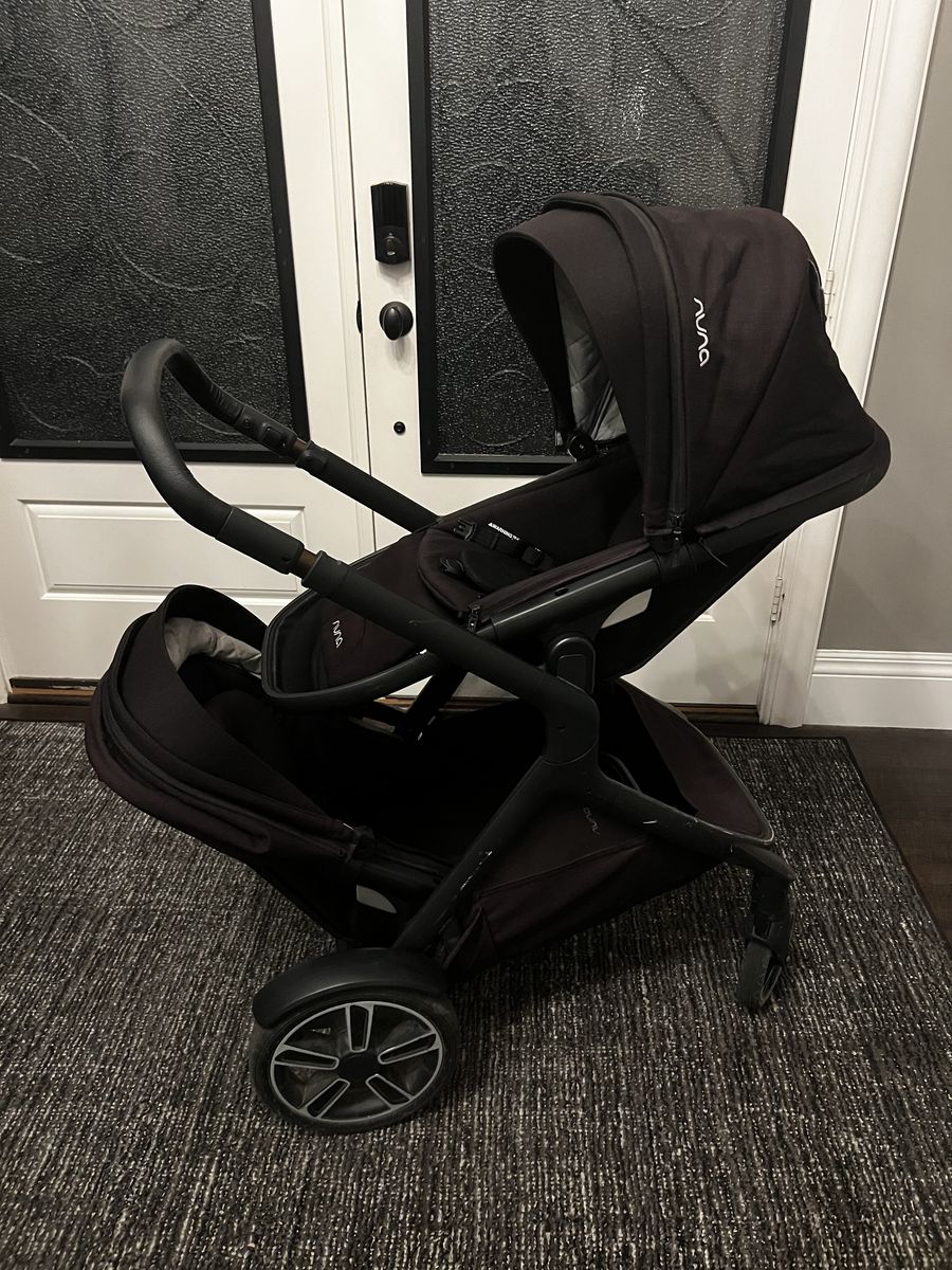 Nuna DEMI Grow Convertible Double Stroller - Includes 2 Seats & All-Weather Mesh Conversion