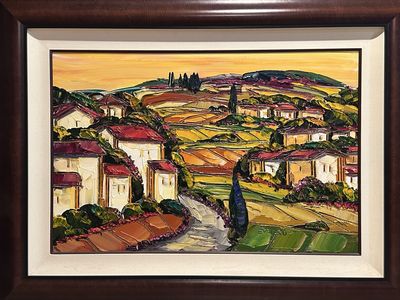 Tuscan oil painting