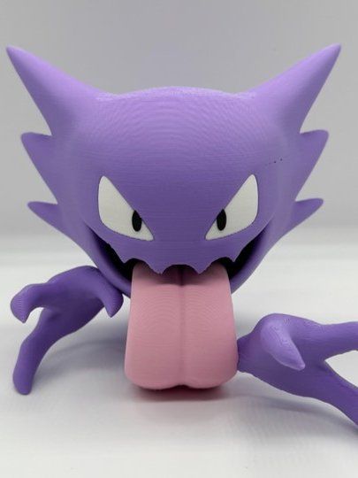 Pokemon Haunter 3D Printed Figure - Purple Ghost Type Collector's Item