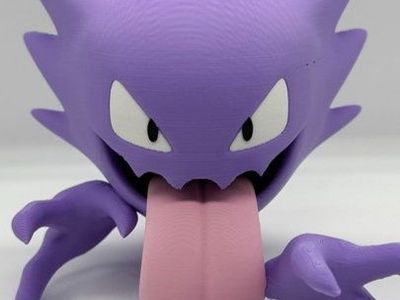 Pokemon Haunter 3D Printed Figure - Purple Ghost Type Collector's Item