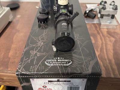 Burris XTR III 3.3-18x50mm FFP Rifle Scope - SCR 2 MIL Reticle w/ Hawkins Rings