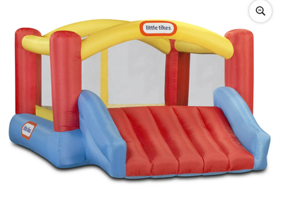 Little Tikes Jump 'n Slide Bouncer Inflatable Bounce House with Blower, Outdoor Toy