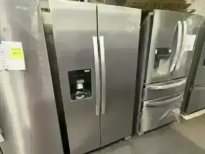 NEW WHIRLPOOL 25 C FT STAINLESS SIDE BY SIDE