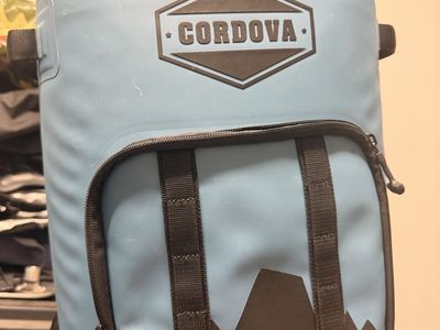 Cordova Cooler Backpack Blue Insulated Soft Sided Leakproof Zippered Outdoor Hiking Camping
