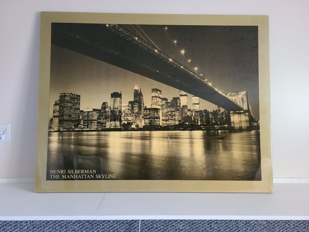 wall art Manhattan Skyline twin towers