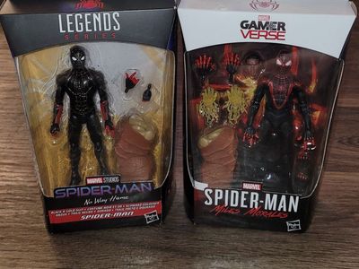 Marvel legends miles Morales Spiderman action figures