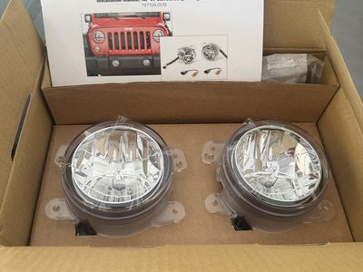 Quadratec LED Fog Lights Clear for 07-Current Jeep Wrangler JK, New