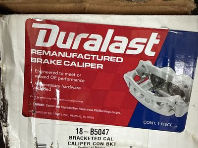 Jk Dana 44 Rear brake calipers Duralast Remanufactured Brake Calipers with Brackets (18-B5046 & 18-B5047 Set)