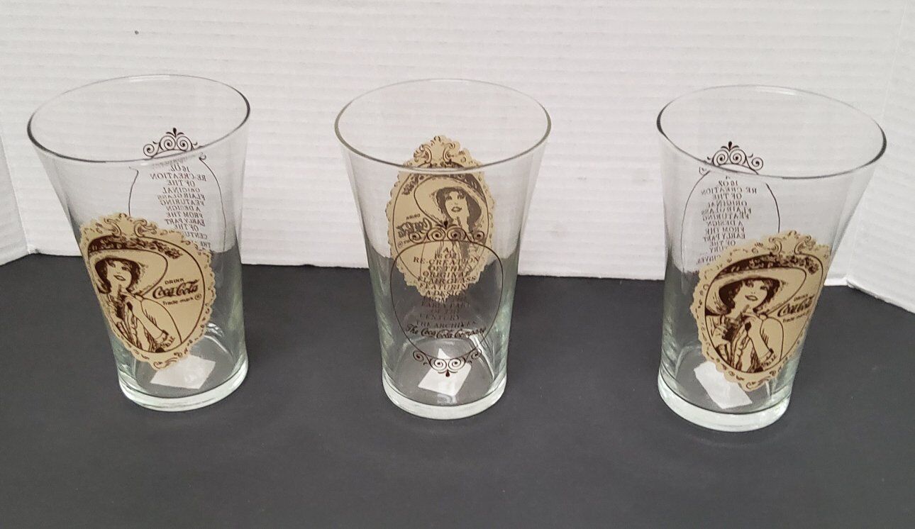 Vintage Coca-Cola glasses. 10.00 each