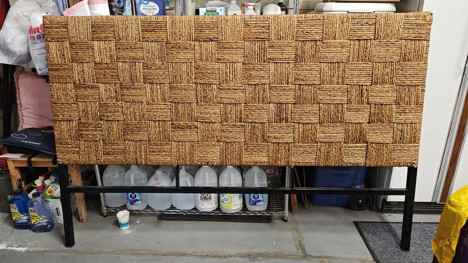 Steel Wicker Headboard