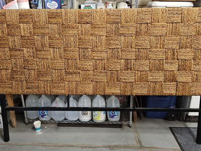 Steel Wicker Headboard