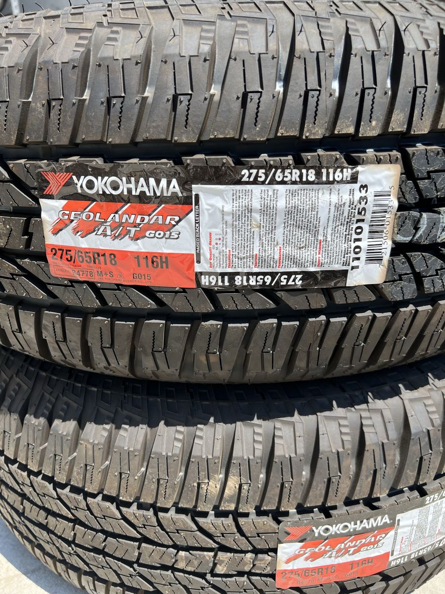 275/65r18 Yokohama A/T 116H * new pair (2)*