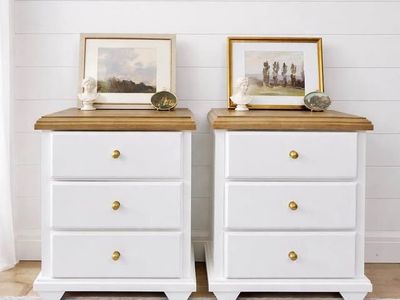 Modern Boho Chic 3 Drawer Nightstands | Modern 3 Drawer Nightstands #2