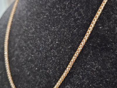 24" Franco Chain Necklace in 14k Gold 30.2 grams