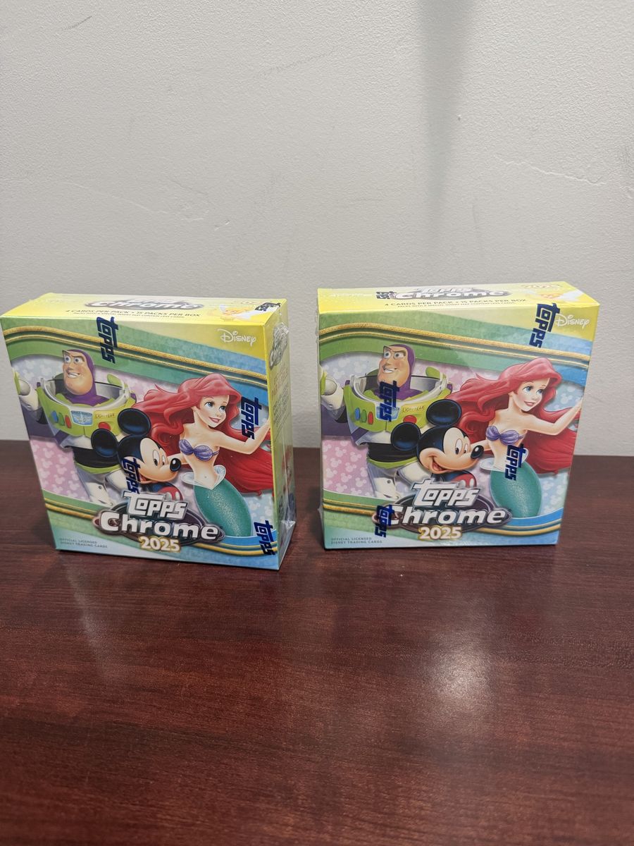 2025 Topps Chrome Disney Pixar Mega Box (2-Pack) - Exclusive Parallels & Zootopia Icons