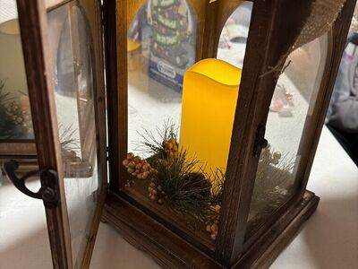 2 Hanging Standing Lantern Christmas