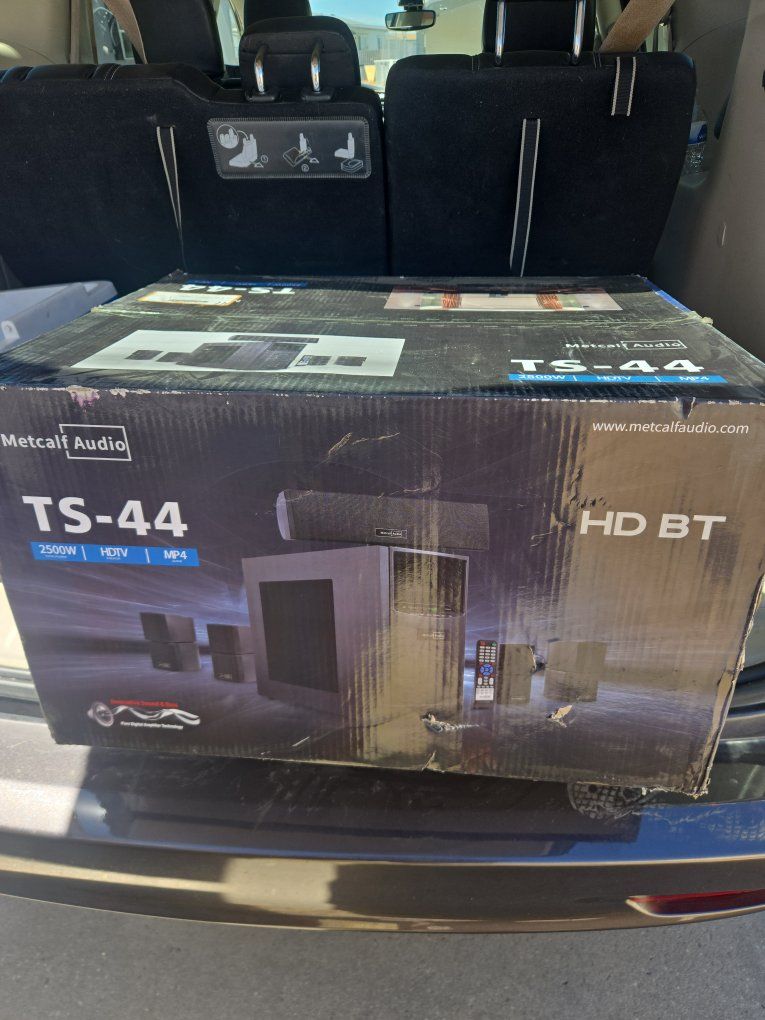 NEW SEALED Metcalf Audio TS-44 HD BT Home Theater System Bluetooth HDMI Soundbar Subwoofer