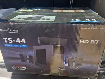 NEW SEALED Metcalf Audio TS-44 HD BT Home Theater System Bluetooth HDMI Soundbar Subwoofer