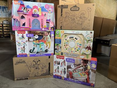 NEW: Fisher Price, Leap Frog, Disney Princess, Dino Ranch, Spidey Toys