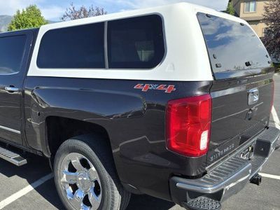 White Truck Topper / Camper Shell for Chevy Silverado 1500 Short Bed