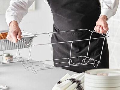 Choice Chrome Wire Chafer Stand 50 count