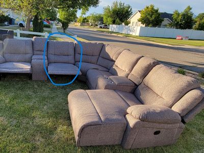 Latte Brown reclining 4 piece sectional