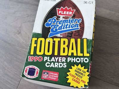 1990 Fleer Premiere Edition Full BoxFootball Cards