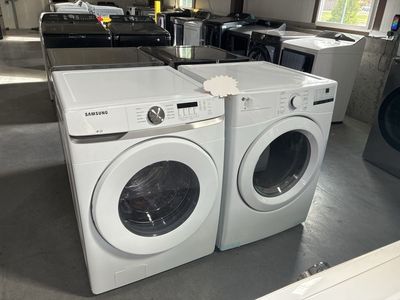 Front load washer and electric dryer