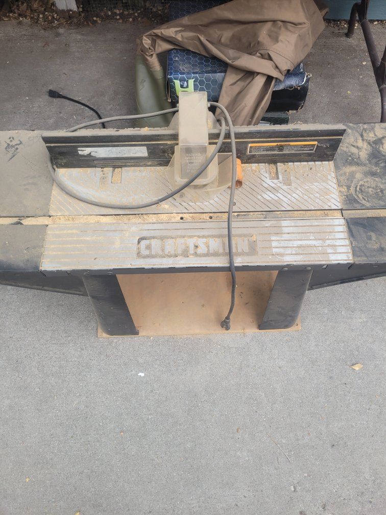 Craftsman Router Table - Used Woodworking Tool for DIY Projects